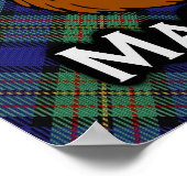 Clan MacLaren Scottish Tartan Poster (Hoek)