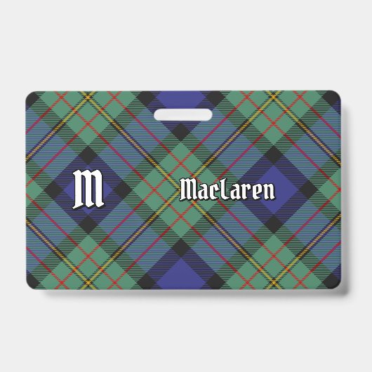 Clan MacLaren Tartan Badge (Voorkant)