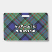 Clan MacLaren Tartan Badge (Achterkant)