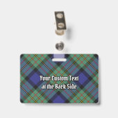 Clan MacLaren Tartan Badge (Achterkant met clip)