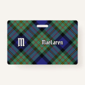 Clan MacLaren Tartan Badge (Voorkant)