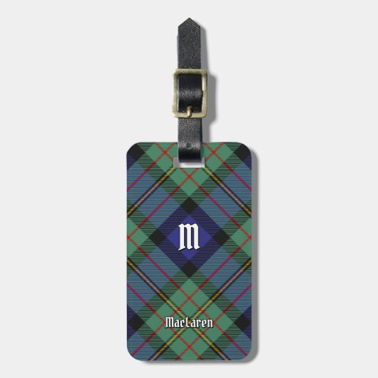 Clan MacLaren Tartan Bagagelabel (Voorkant verticaal)