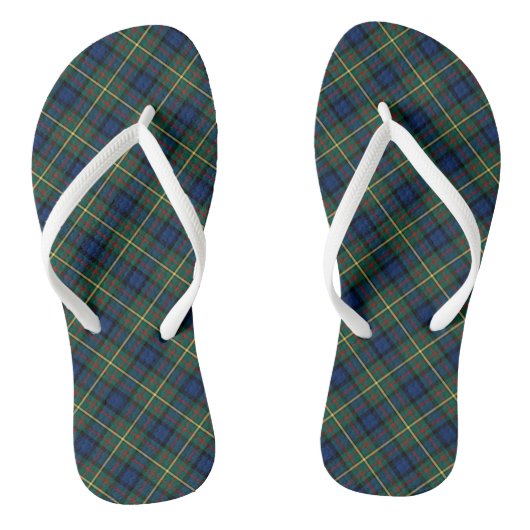 Clan MacLaren Tartan Blue en Green Scottish Pset Teenslippers (Voetbed)