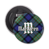 Clan MacLaren Tartan Button Flesopener (Voorkant)