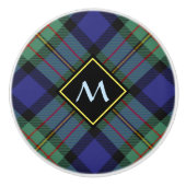 Clan MacLaren Tartan Ceramic Knob Keramische Knop (Voorkant)