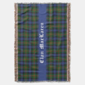 Clan MacLaren Tartan  Deken (Voorkant Verticaal)