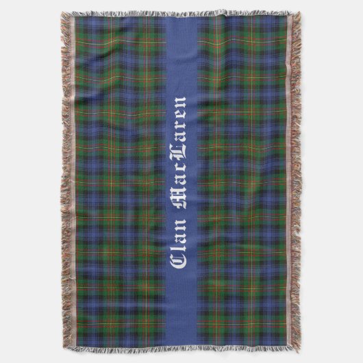 Clan MacLaren Tartan  Deken (Voorkant Verticaal)