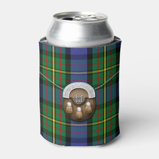 Clan MacLaren Tartan en Sporran Blikjeskoeler (Blikje Voorkant)