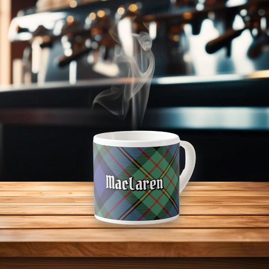 Clan MacLaren Tartan Espresso Kop