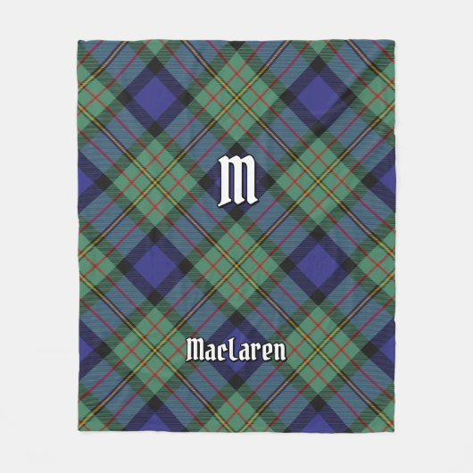 Clan MacLaren Tartan Fleece Blanket (Voorkant)