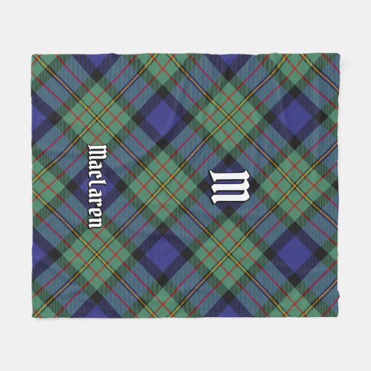 Clan MacLaren Tartan Fleece Blanket (Voorkant (Horizontaal))