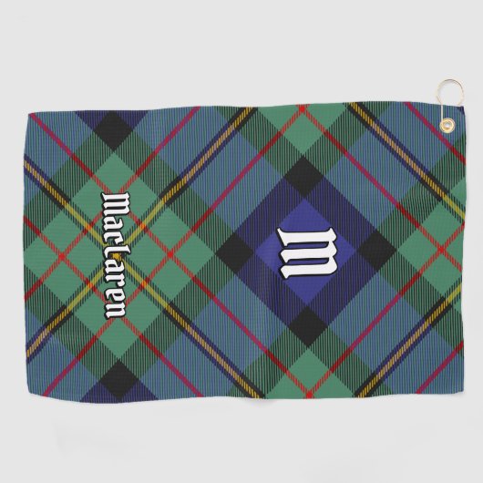 Clan MacLaren Tartan Golfhanddoek (Horizontaal)