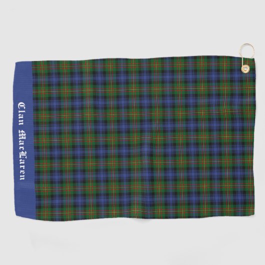 Clan MacLaren Tartan  Golfhanddoek (Horizontaal)