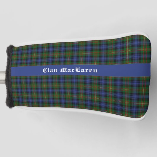 Clan MacLaren Tartan  Golfheadcover (Voorkant)
