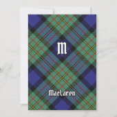 Clan MacLaren Tartan Kaart (Voorkant)