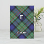 Clan MacLaren Tartan Kaart (Staand voorkant)