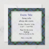 Clan MacLaren Tartan Kaart (Achterkant)