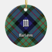 Clan MacLaren Tartan Keramisch Ornament (Voorkant)