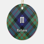 Clan MacLaren Tartan Keramisch Ornament (Links)