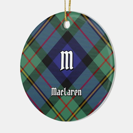Clan MacLaren Tartan Keramisch Ornament (Links)