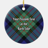 Clan MacLaren Tartan Keramisch Ornament (Achterkant)