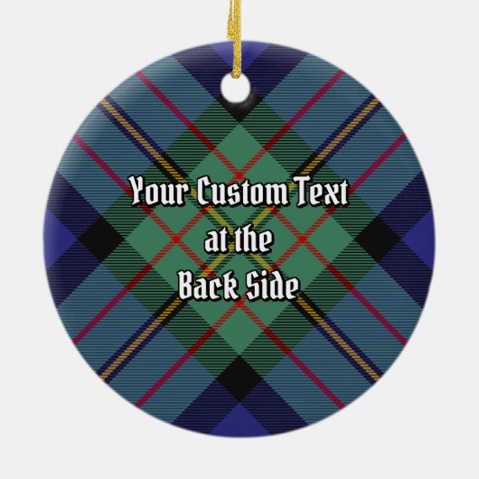 Clan MacLaren Tartan Keramisch Ornament (Achterkant)