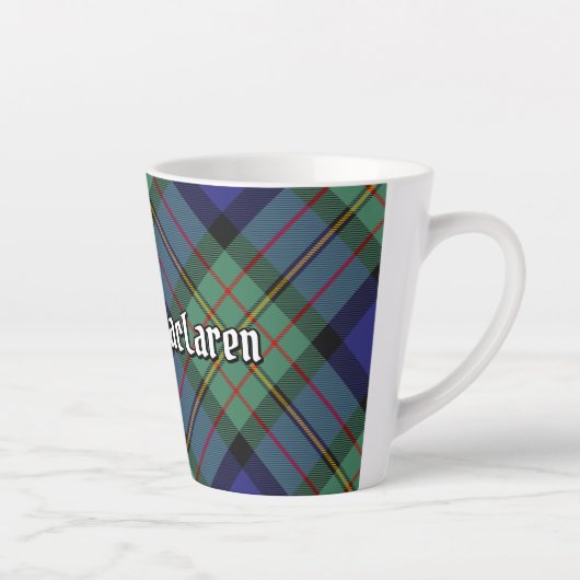 Clan MacLaren Tartan Latte Mok (Rechts)