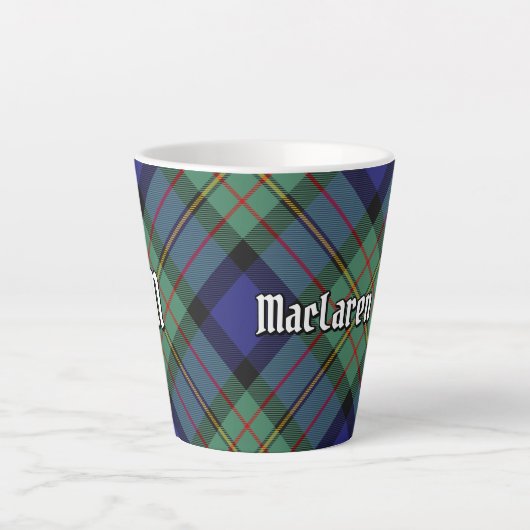Clan MacLaren Tartan Latte Mok (Voorkant)