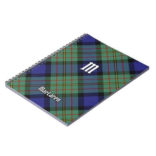 Clan MacLaren Tartan Notitieboek (Linkerzijde)