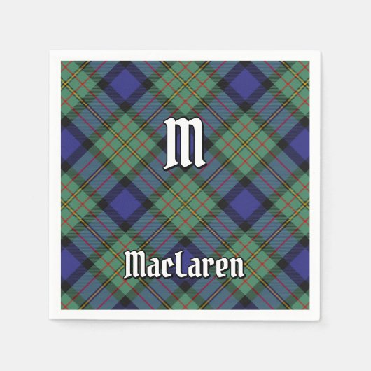 Clan MacLaren Tartan Servet (Voorkant)