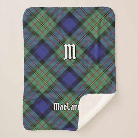 Clan MacLaren Tartan Sherpa Deken (Voorkant)