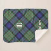 Clan MacLaren Tartan Sherpa Deken (Voorkant (horizontaal))