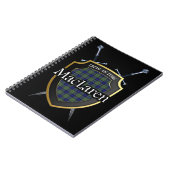 Clan MacLaren Tartan Shield & Swords Notitieboek (Linkerzijde)