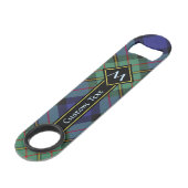 Clan MacLaren Tartan Speed Flessenopener (Voorkant Gekanteld)