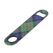 Clan MacLaren Tartan Speed Flessenopener (Achterkant Gekanteld)