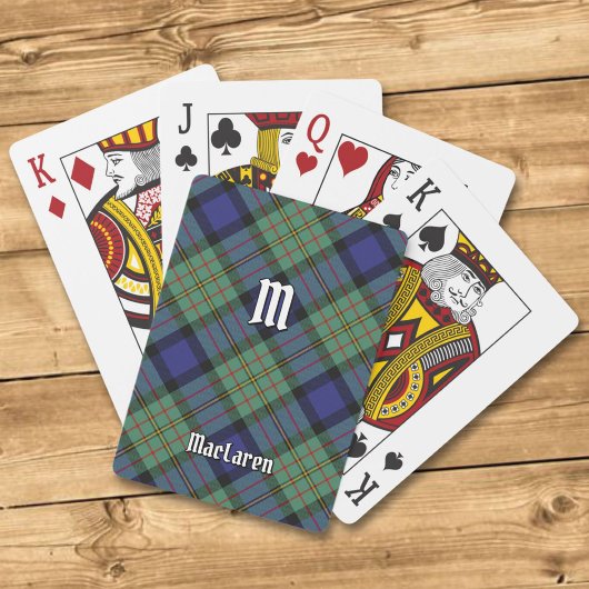 Clan MacLaren Tartan Spelkaarten Pokerkaarten