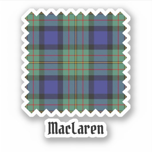 Clan MacLaren Tartan Sticker (Voorkant)
