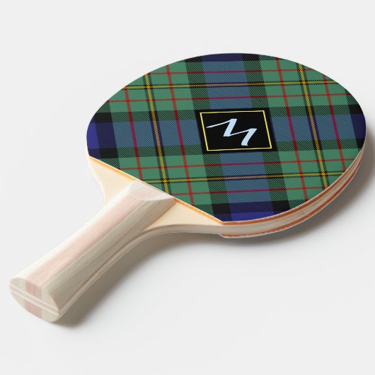 Clan MacLaren Tartan Tafeltennisbatje (Voorkant Gekanteld)