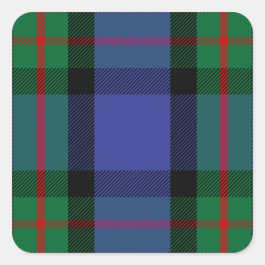 Clan MacLaren Tartan Vierkante Sticker (Voorkant)