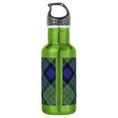 Clan MacLaren-wapen over tartan Waterfles (Achterkant)