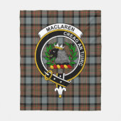 Clan MacLaren Weathered Tartan Pset Fleece Deken (Voorkant)