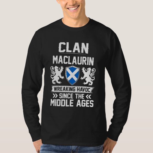 Clan Maclaurin Schotse familie Clan Schotland Wrea T-shirt (Voorkant)