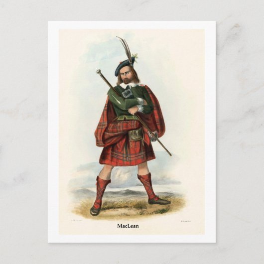 Clan MacLean Briefkaart (Voorkant)