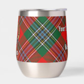 Clan MacLean Crest over Tartan (Links)