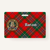 Clan MacLean Crest over Tartan Badge (Voorkant)