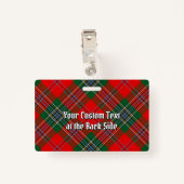 Clan MacLean Crest over Tartan Badge (Achterkant met clip)