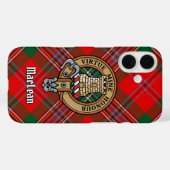 Clan MacLean Crest over Tartan Case-Mate iPhone Case (Achterkant (horizontaal))