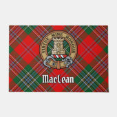 Clan MacLean Crest over Tartan Deurmat (Voorkant)