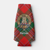 Clan MacLean Crest over Tartan Flesjeskoeler (Voorkant)