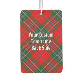 Clan MacLean Crest over Tartan Luchtverfrisser (Achterkant)